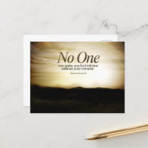 Eleanor Roosevelt Inspirational Citational Quote "