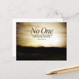 Eleanor Roosevelt Inspirational Citational Quote " Vykort