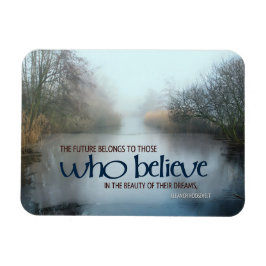 Eleanor Roosevelt inspirationcitat "Framtiden" Magnet