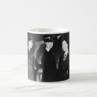 Eleanor Roosevelt Kung George VI drottning Elizabe Kaffemugg