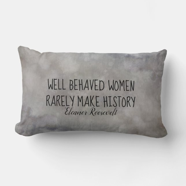Eleanor Roosevelt-kvinnor citerar hemdekanter Lumbarkudde (Framsida)