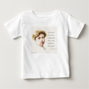 Eleanor Roosevelt målar & "Stora sinnen" Citat T Shirt