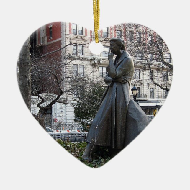 Eleanor Roosevelt Monument Julgransprydnad Keramik (Framsidan)