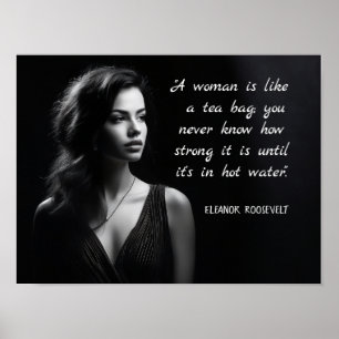Eleanor Roosevelt "om starka kvinnor" Poster