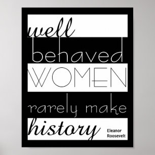 Eleanor Roosevelt poster om kvinnor