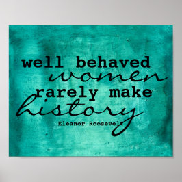 Eleanor Roosevelt poster på kvinnor