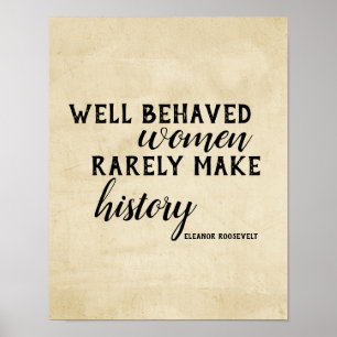 Eleanor Roosevelt poster på kvinnor