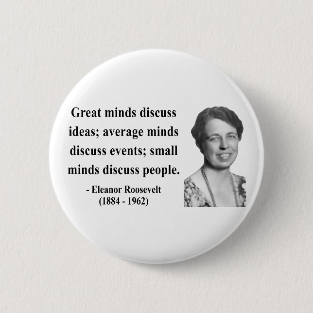 Eleanor Roosevelt Quote 5b Knapp (Framsida)