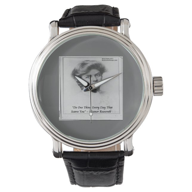 Eleanor Roosevelt & Quote Unisex Watch Armbandsur (Framsida)