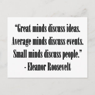 Eleanor Roosevelt Quote Vykort
