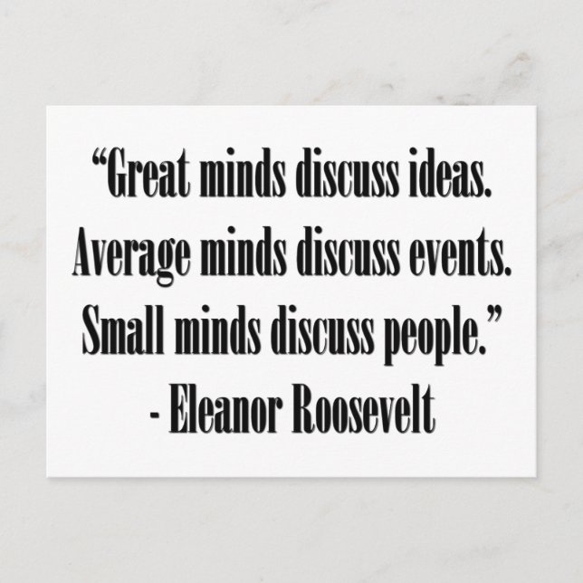 Eleanor Roosevelt Quote Vykort (Framsida)