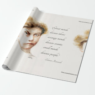 Eleanor Roosevelt & Stora Sinnen Citat Presentpapper
