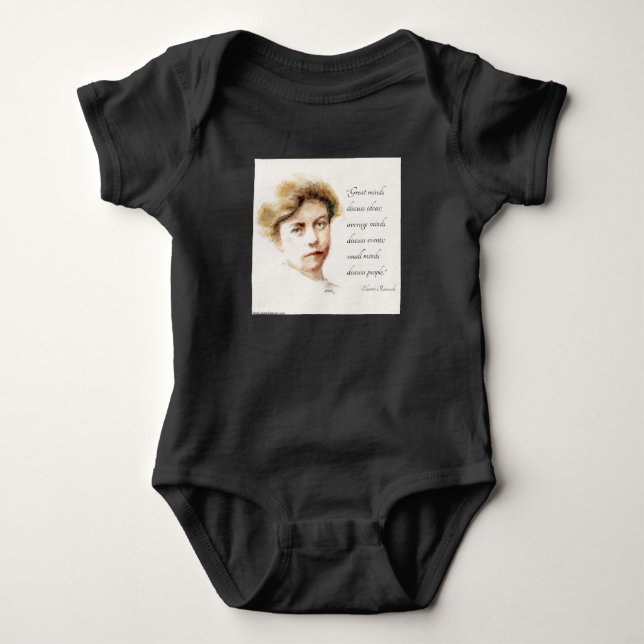 Eleanor Roosevelt & Underbar Minds Quote T Shirt (Framsida)