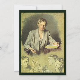 Eleanor Roosevelt White House Porträtt Flat Kort