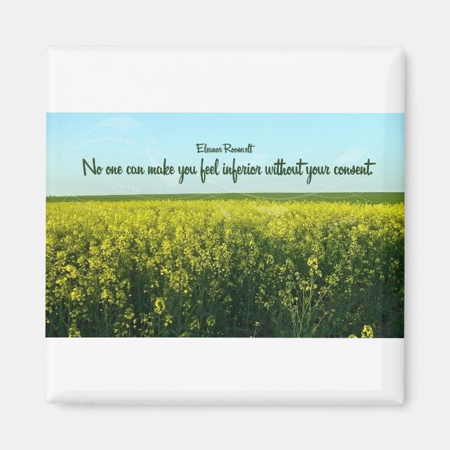 Eleanor Roosevelts inspiration Magnet (Framsidan)