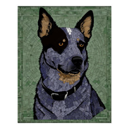 Eleanor the Blue Heeler Perfect Poster