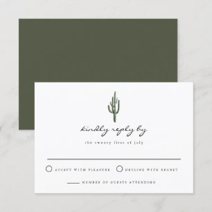Eleanor - Watercolor Bohemian Cactus Desert OSA Inbjudningar