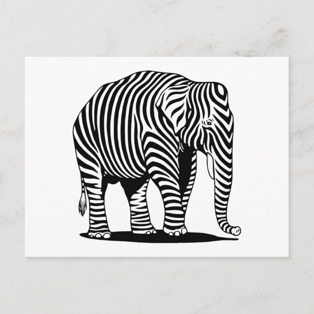 Elebra Zephant Vykort (Framsida)