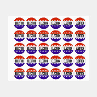 Election Button Klistermärke