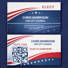 Election Campaign QR Code Visitkort