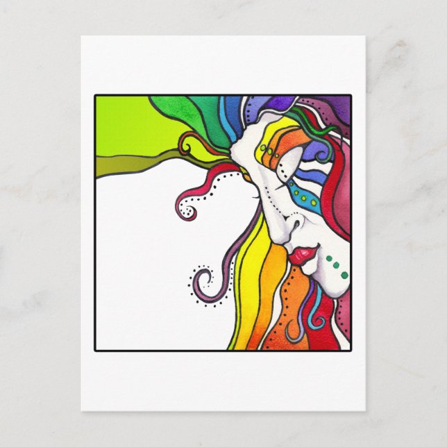 Electra Pop Art Diva Vykort (Framsida)