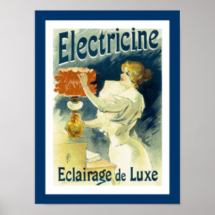 Electracine lyxig belysning poster