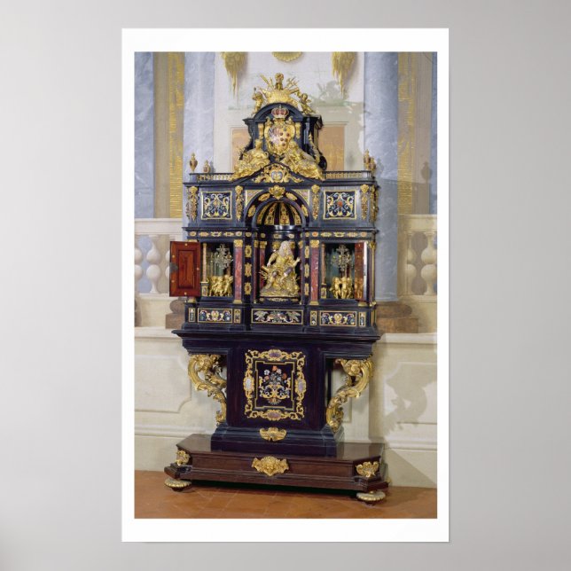 Electress Palatine, kabinett, c.1704 (ebony) Poster (Framsidan)