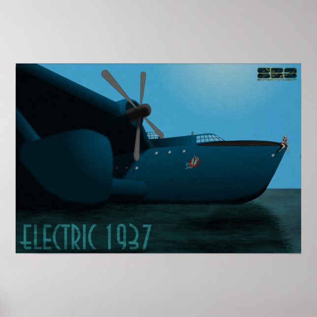 Electric 1937 "Big Jane" Pin Up Poster (Framsidan)