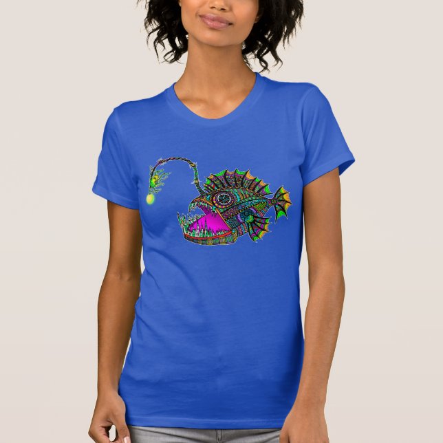 Electric Angler Fish Dam Tee (Framsida)