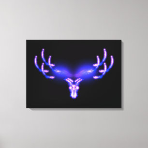 Electric Antlers Canvastryck