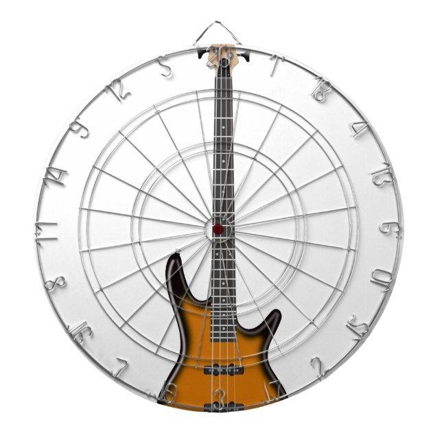 Electric Bass Guitar Darttavla (Framsidan)