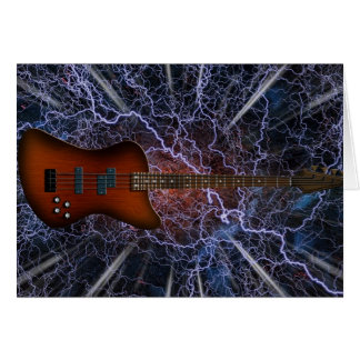 Electric Bass Guitar Hälsningskort