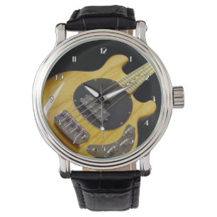 Electric Bass Guitar Wrist Watch Armbandsur