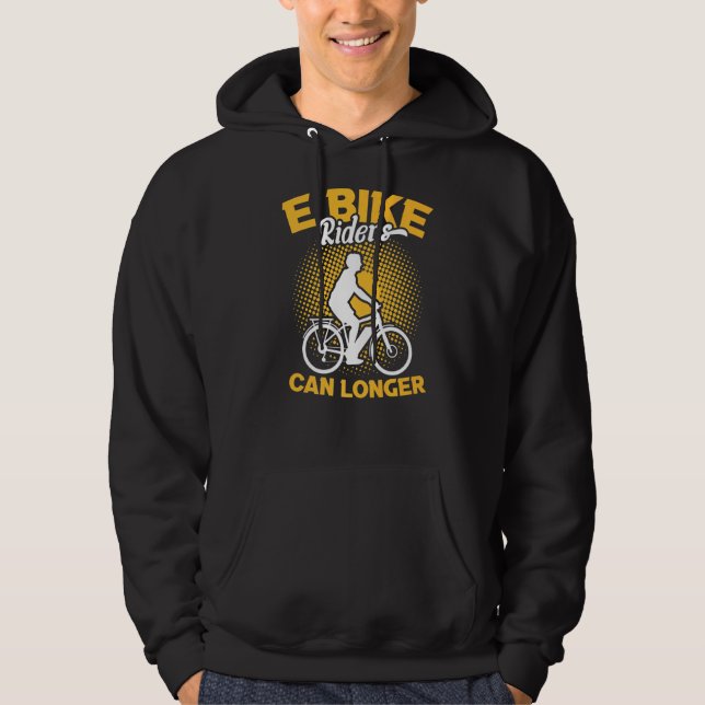 Electric Bike Battery Bike E Bike Hoodie (Framsida)