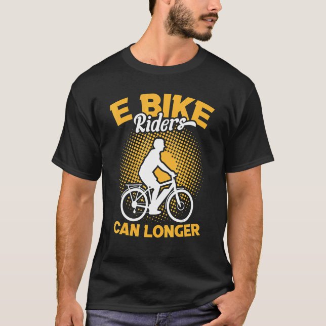 Electric Bike Battery Bike E Bike T Shirt (Framsida)