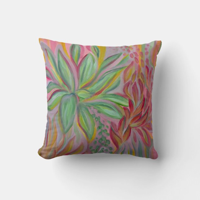 Electric Bloom Kudde (Framsida)