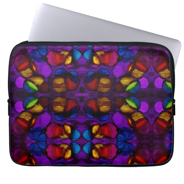 Electric Bloom Laptop Fodral (Framsidan)
