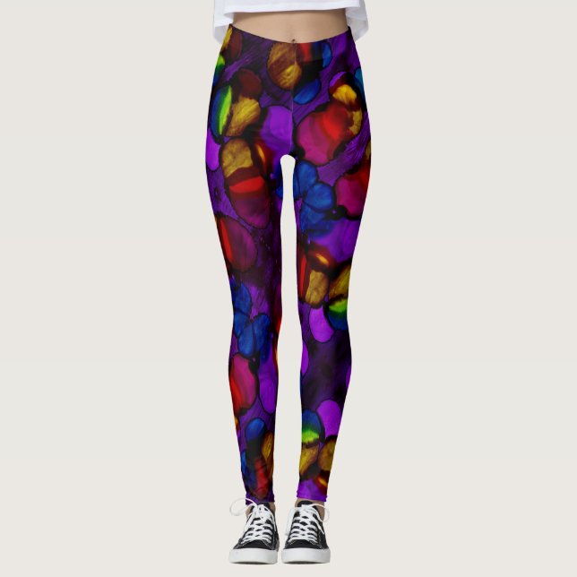 Electric Bloom Leggings (Framsida)