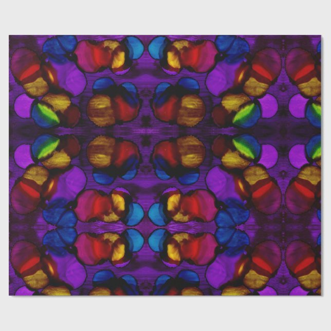 Electric Bloom Presentpapper (Platt)