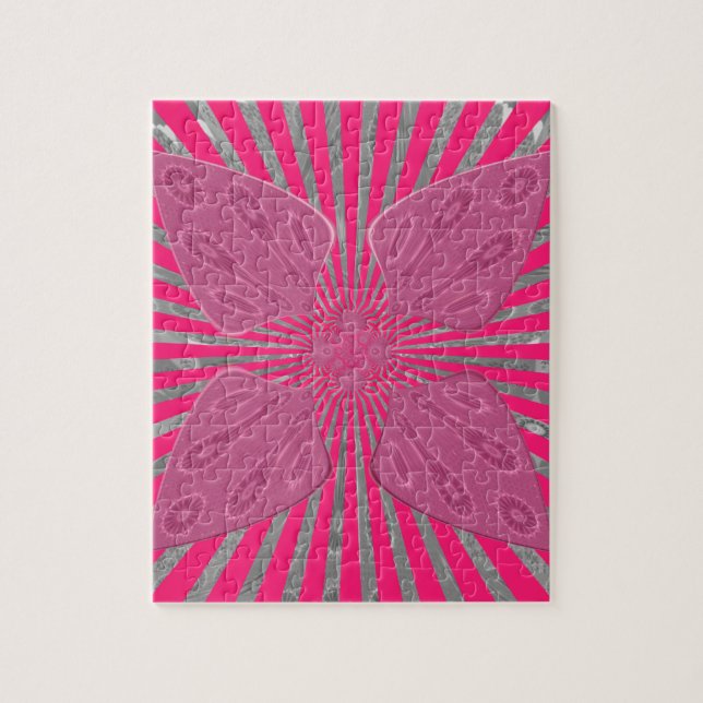 Electric Bloom Vingar: En mycket Edgy och vacker Pussel (Vertikal)