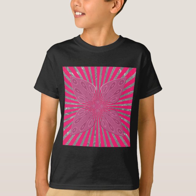 Electric Bloom Vingar: En mycket Edgy och vacker T-shirt (Framsida)