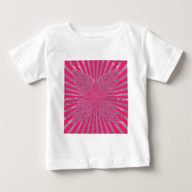 Electric Bloom Vingar: En mycket Edgy och vacker Tee (Framsida)
