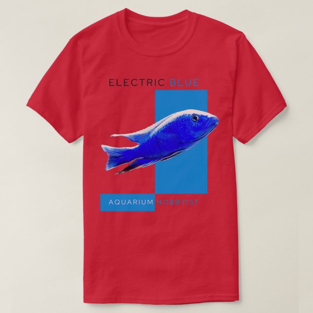 Electric Blue Cichlid T Shirt (Design framsida)