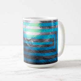 Electric Blue Labyrint Kaffemugg