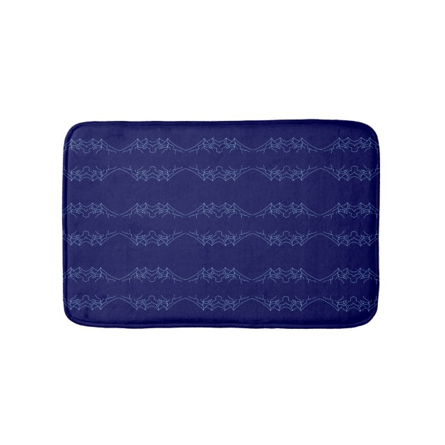 Electric Blue Neural Horizon Abstract Pattern Badrumsmatta (Framsidan)
