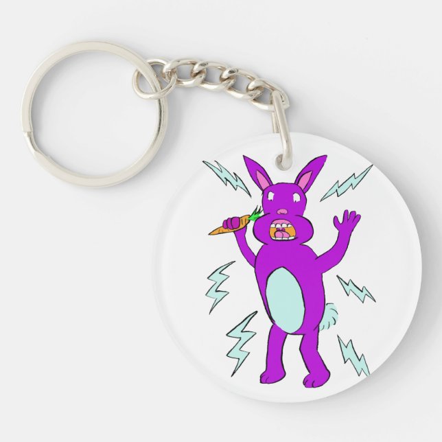 Electric Bunny - Cute Lila Rabbit (Framsidan)