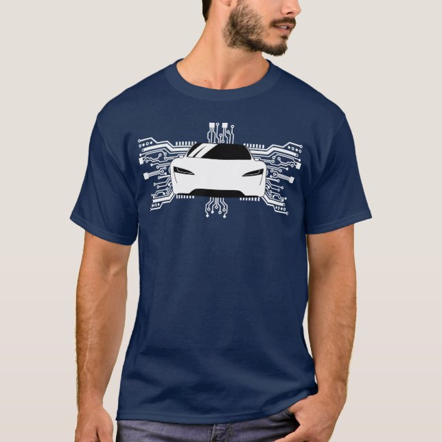 Electric Car Drivehe Future Zero Emissions Owner f T Shirt (Framsida)