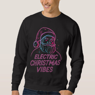 Electric Christmas Vibes Shirt Holiday Systems  Lång Ärmad Tröja