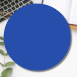 Electric Cobalt Solid Färg | Klassisk Elegant Runt Klistermärke<br><div class="desc">Electric Cobalt Solid Färg | Blå skuggor | Klassisk | ELEGANT | TRENDIG | SNYGGT | Gått</div>