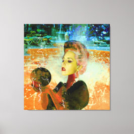 Electric cyborg canvastryck